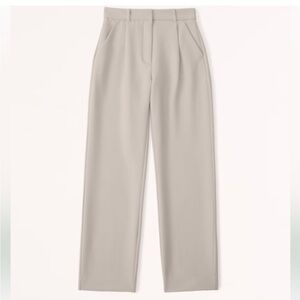 NEW Abercrombie & Fitch Womens Tailored Straight Pant Light Taupe size 27 NWT